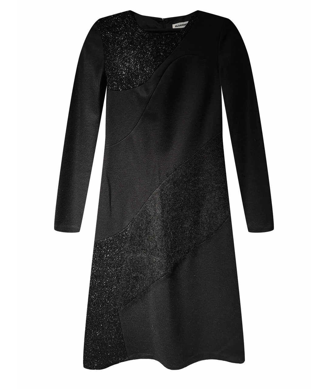 JIL SANDER Черное шерстяное вечернее платье, фото 1