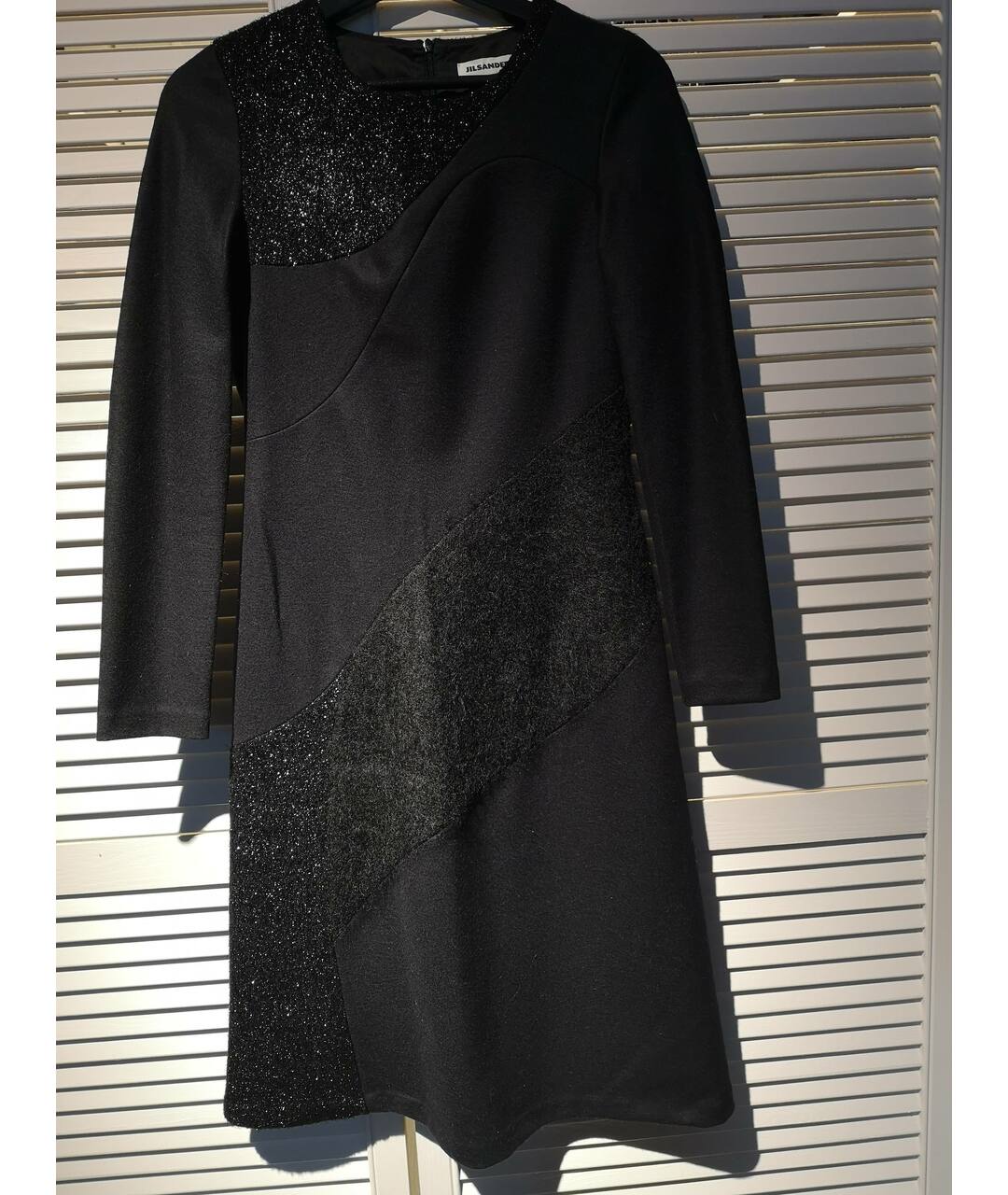 JIL SANDER Черное шерстяное вечернее платье, фото 5
