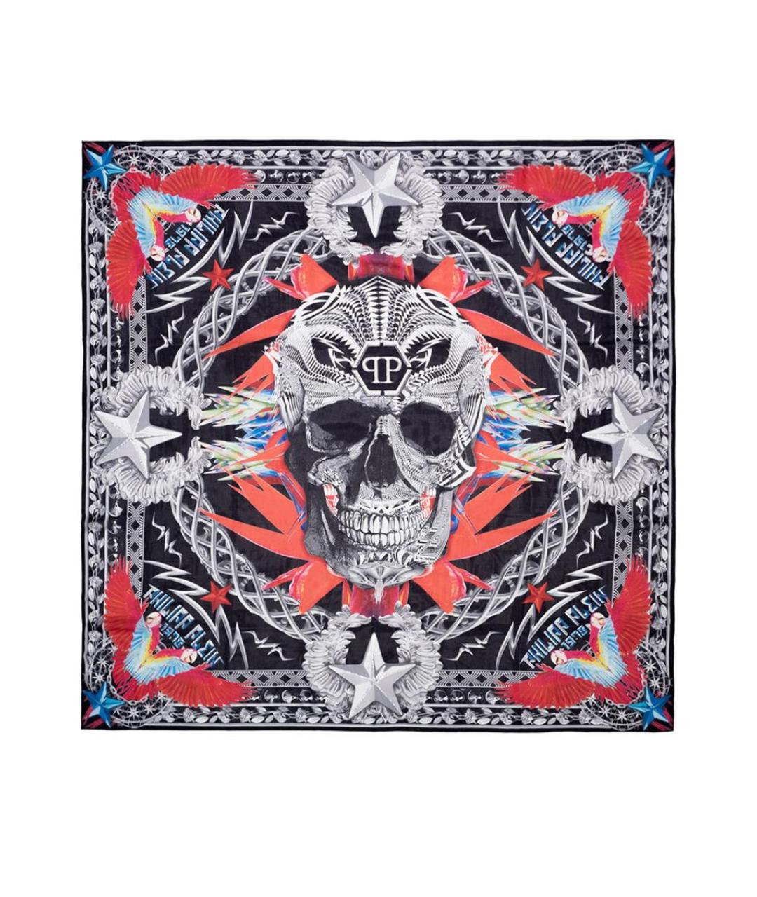 PHILIPP PLEIN Мульти полиэстеровое парео, фото 1