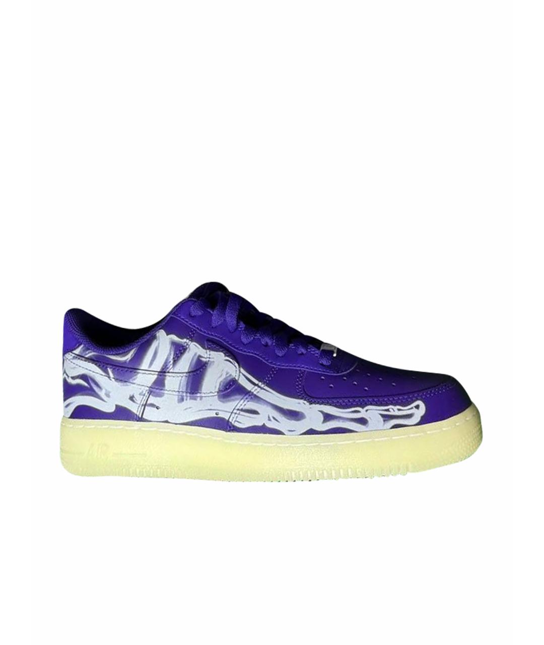 NIKE Фиолетовые низкие кроссовки / кеды, фото 1