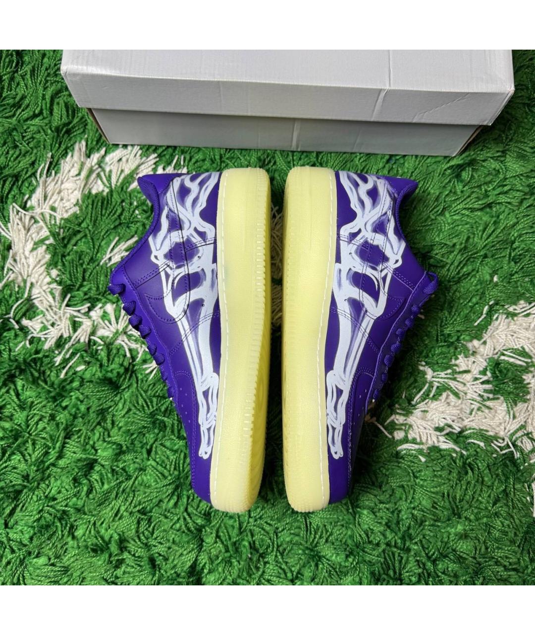 NIKE Фиолетовые низкие кроссовки / кеды, фото 5