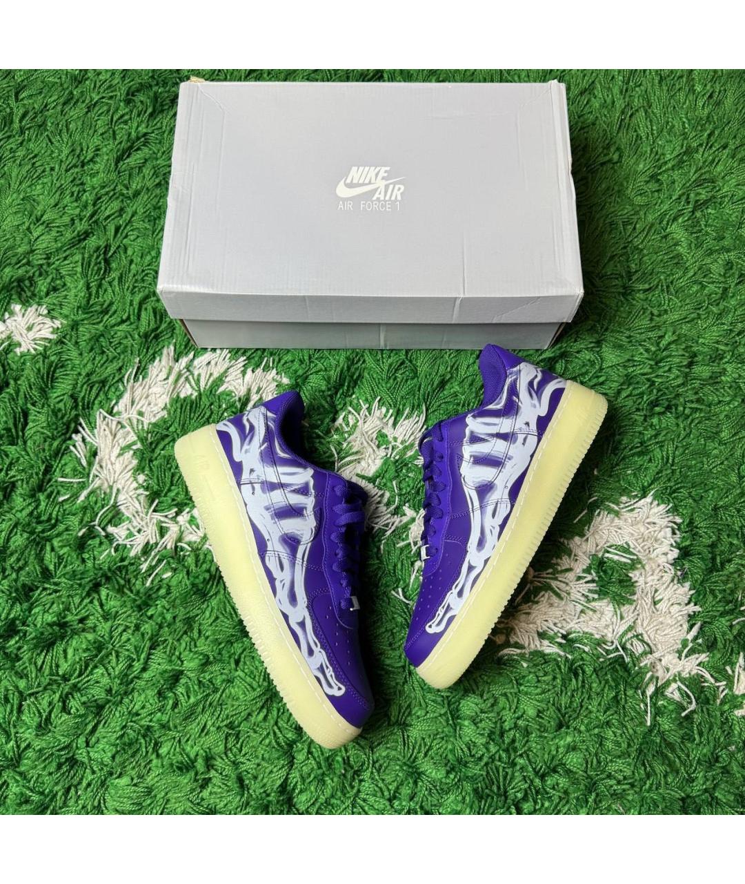 NIKE Фиолетовые низкие кроссовки / кеды, фото 8