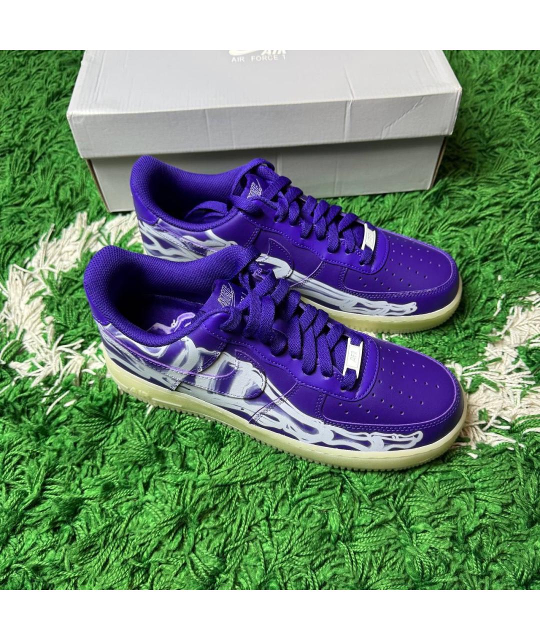NIKE Фиолетовые низкие кроссовки / кеды, фото 4