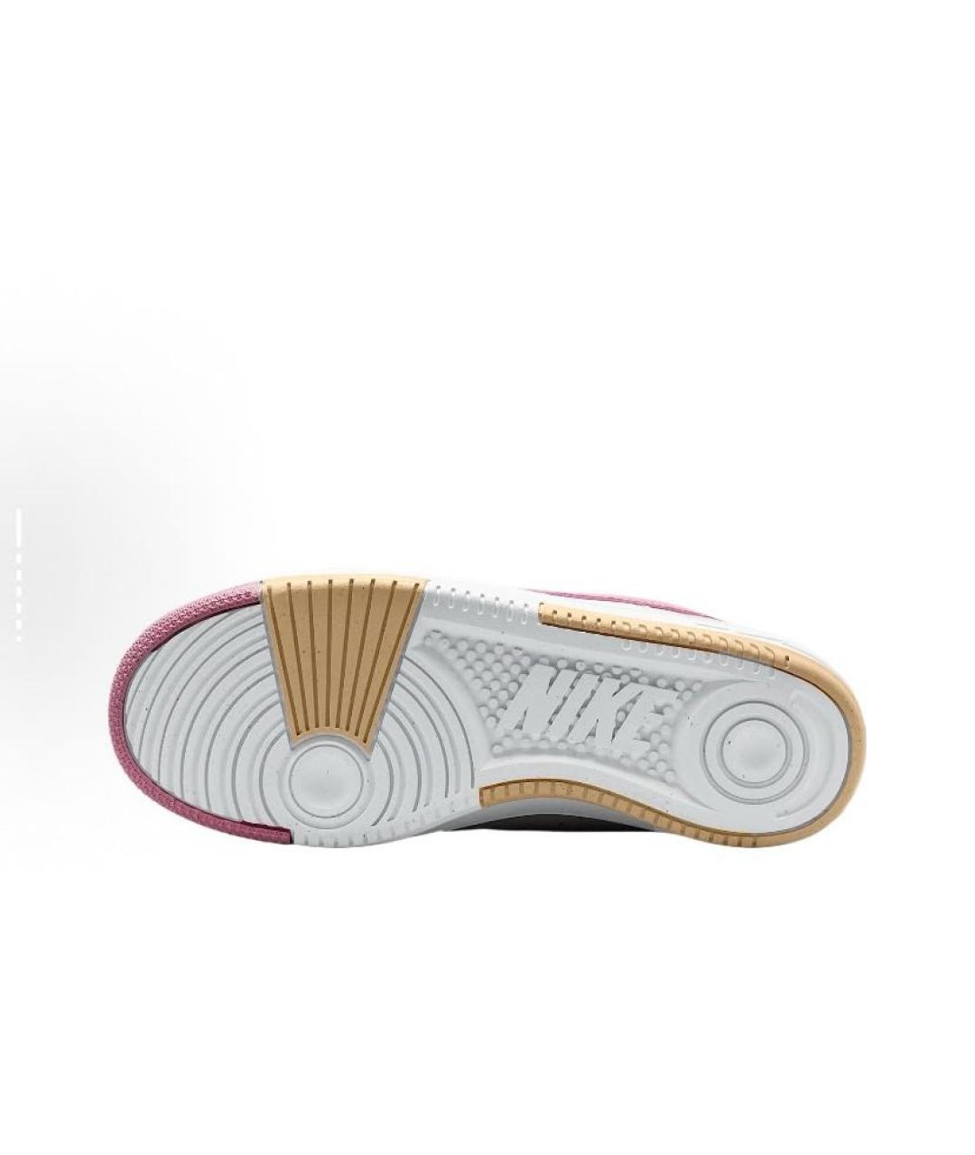 NIKE Бежевые кожаные кроссовки, фото 6