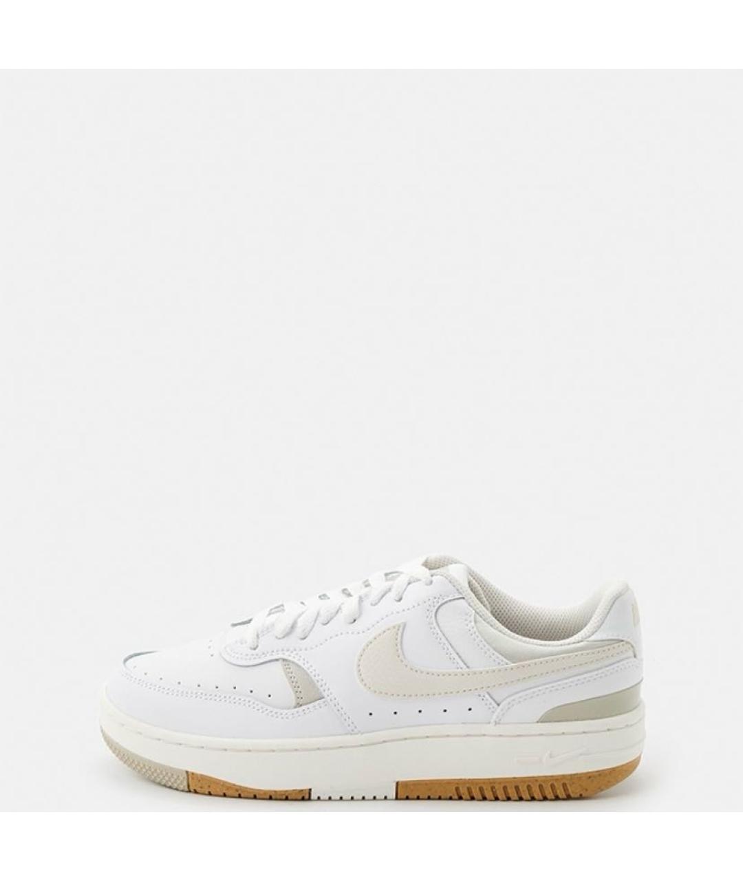 NIKE Белые кожаные кроссовки, фото 2