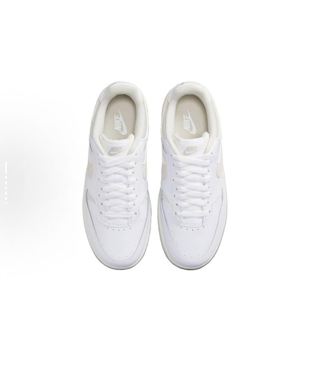 NIKE Белые кожаные кроссовки, фото 5