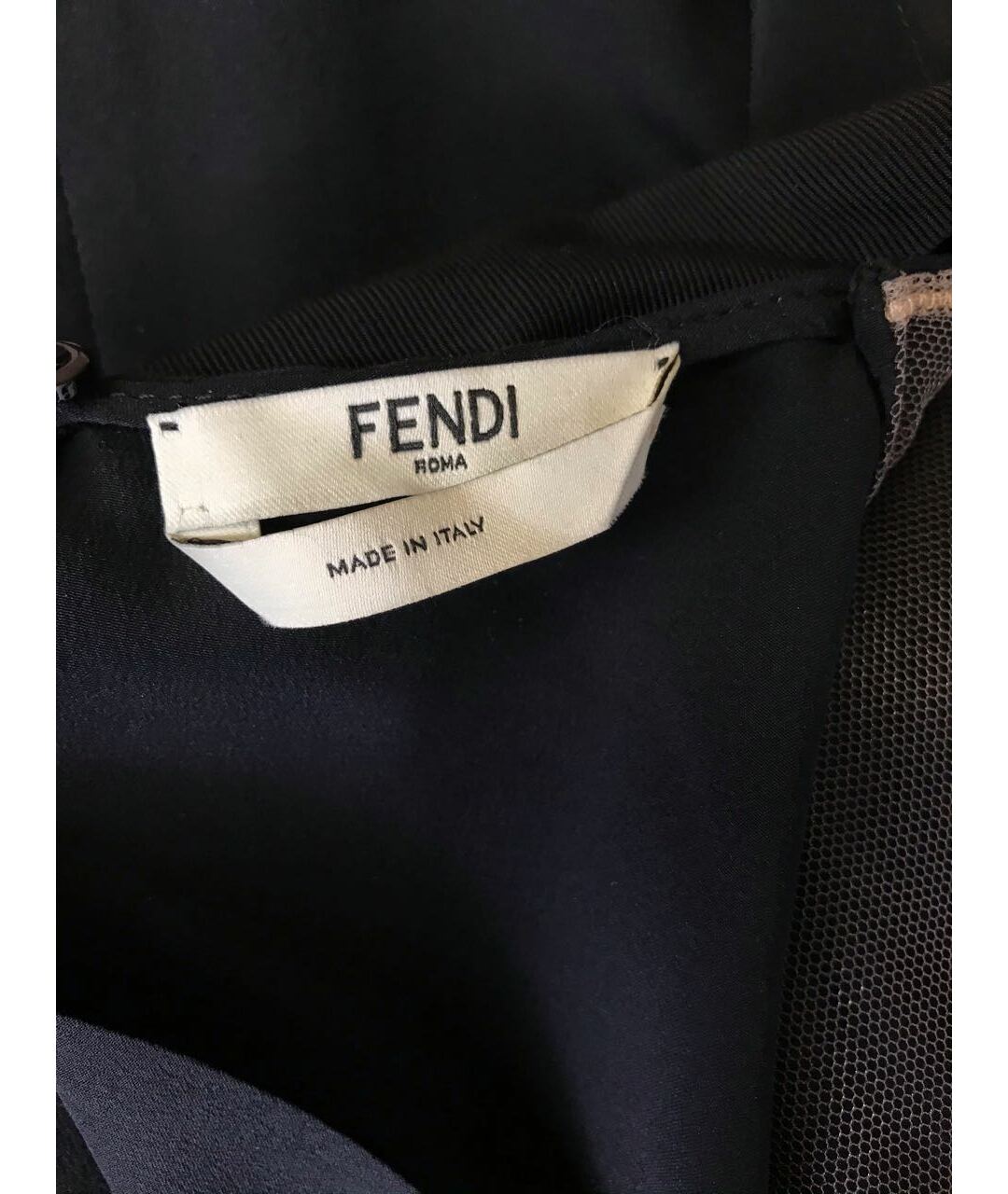 FENDI Черная шелковая рубашка, фото 6