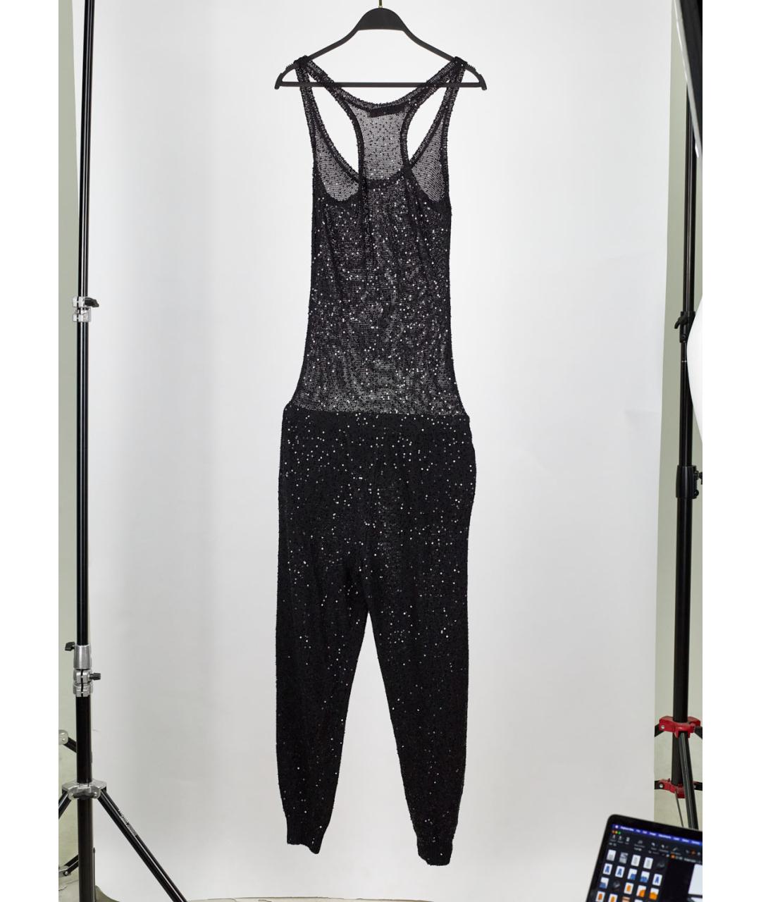STELLA MCCARTNEY Черный хлопковый комбинезон, фото 2