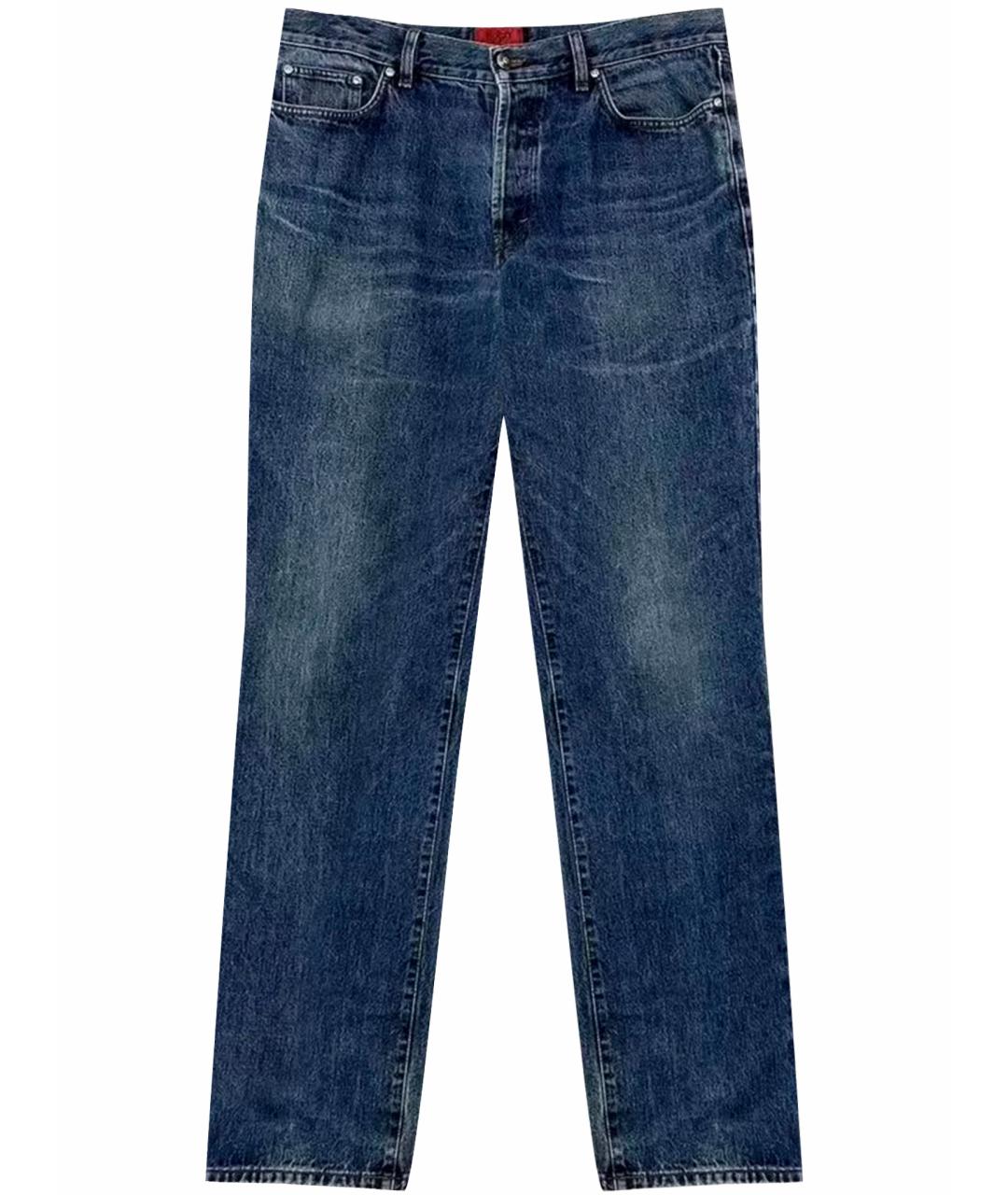 HUGO BOSS Синие хлопковые прямые джинсы, фото 1