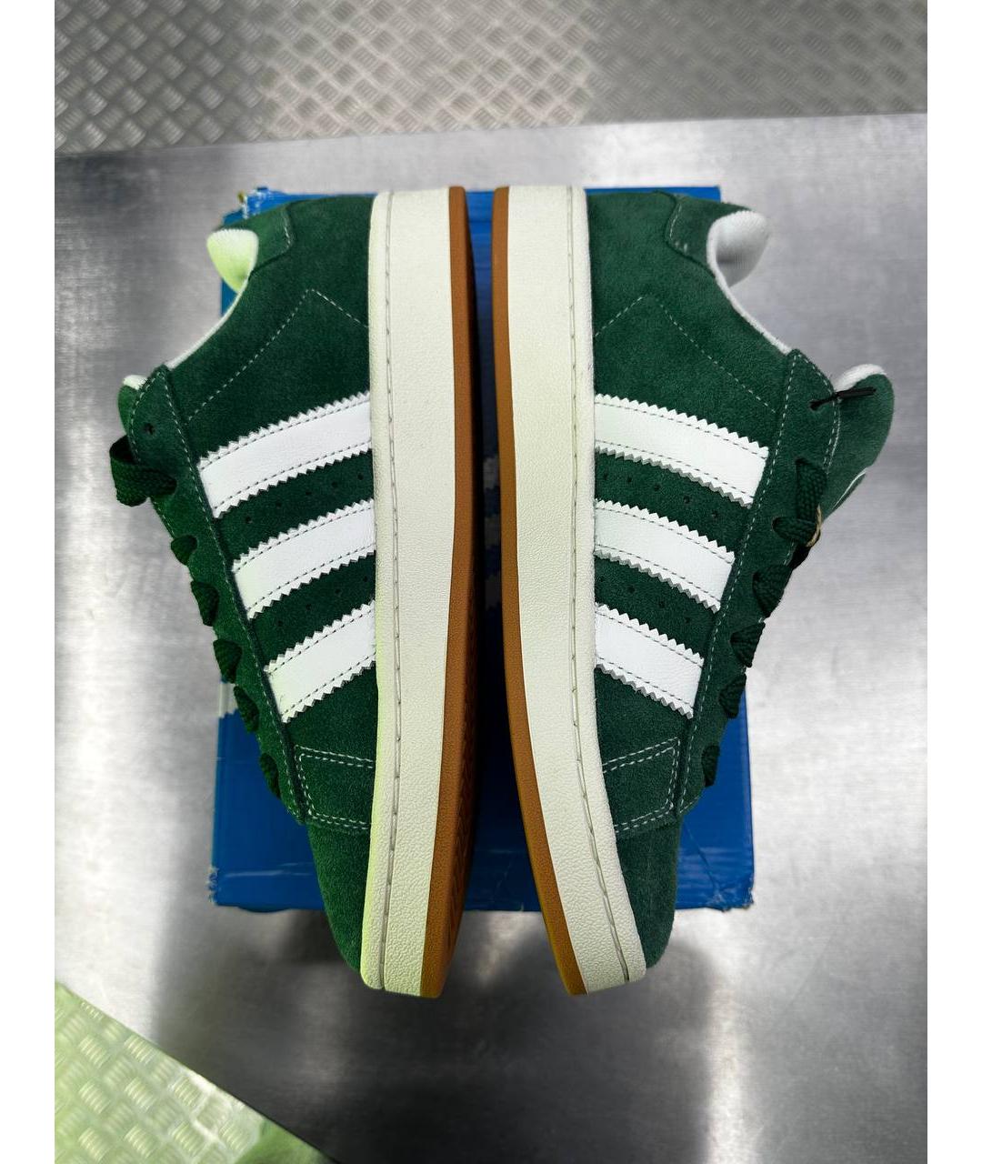 ADIDAS Зеленые замшевые низкие кроссовки / кеды, фото 3