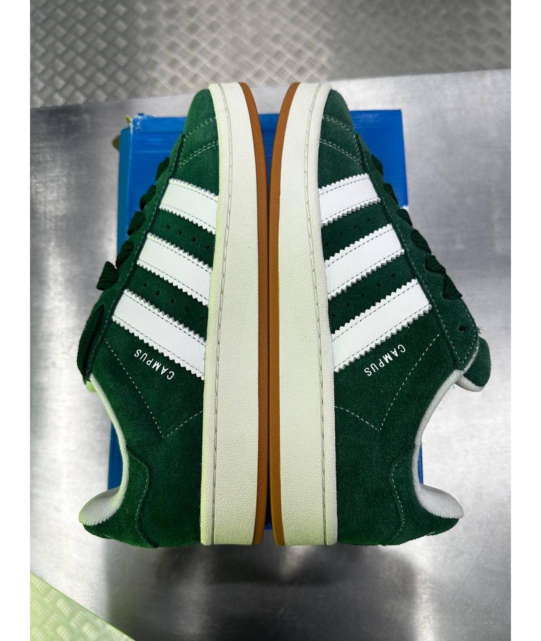 ADIDAS Зеленые замшевые низкие кроссовки / кеды, фото 6