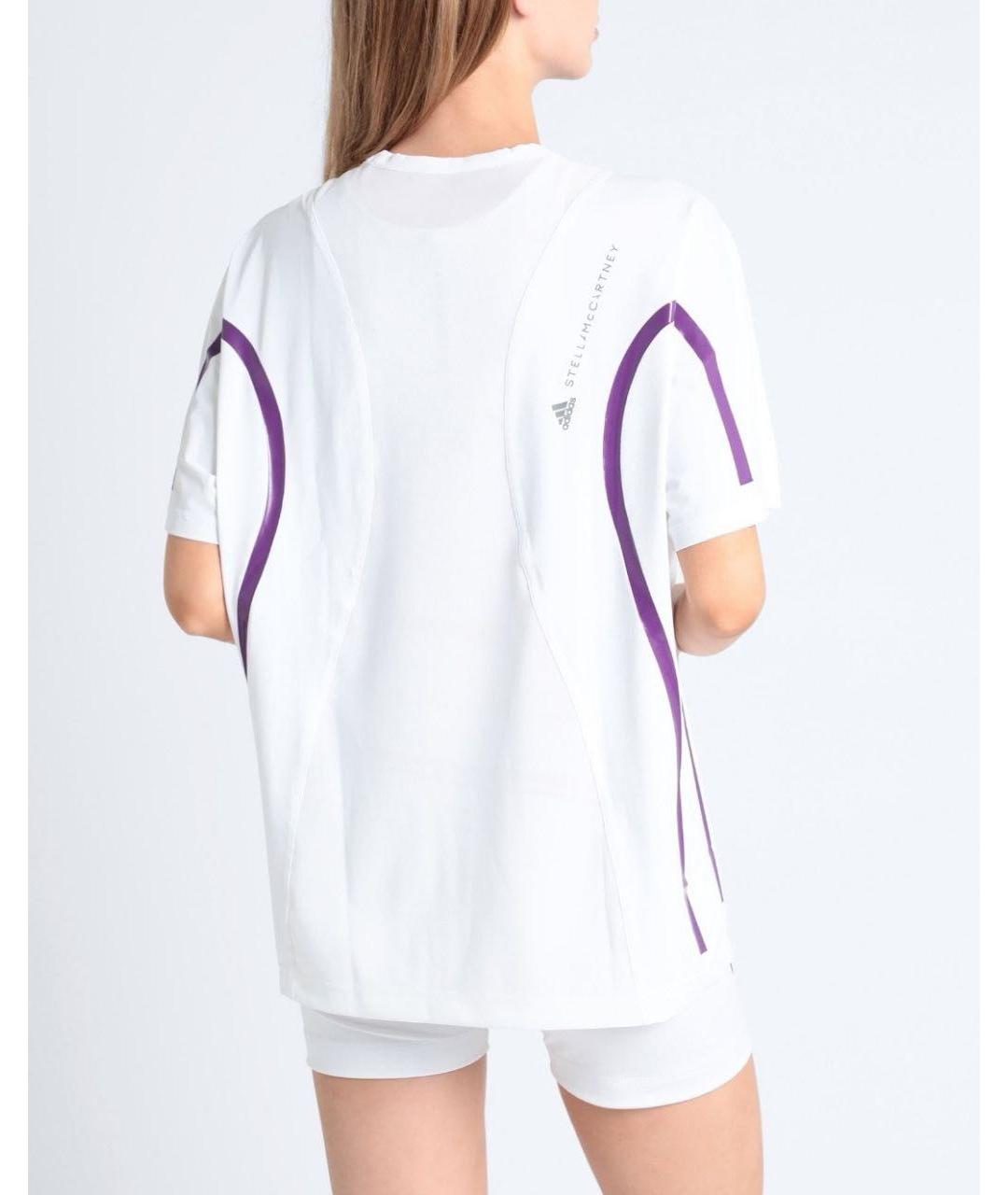 ADIDAS BY STELLA MCCARTNEY Белая полиэстеровая футболка, фото 3