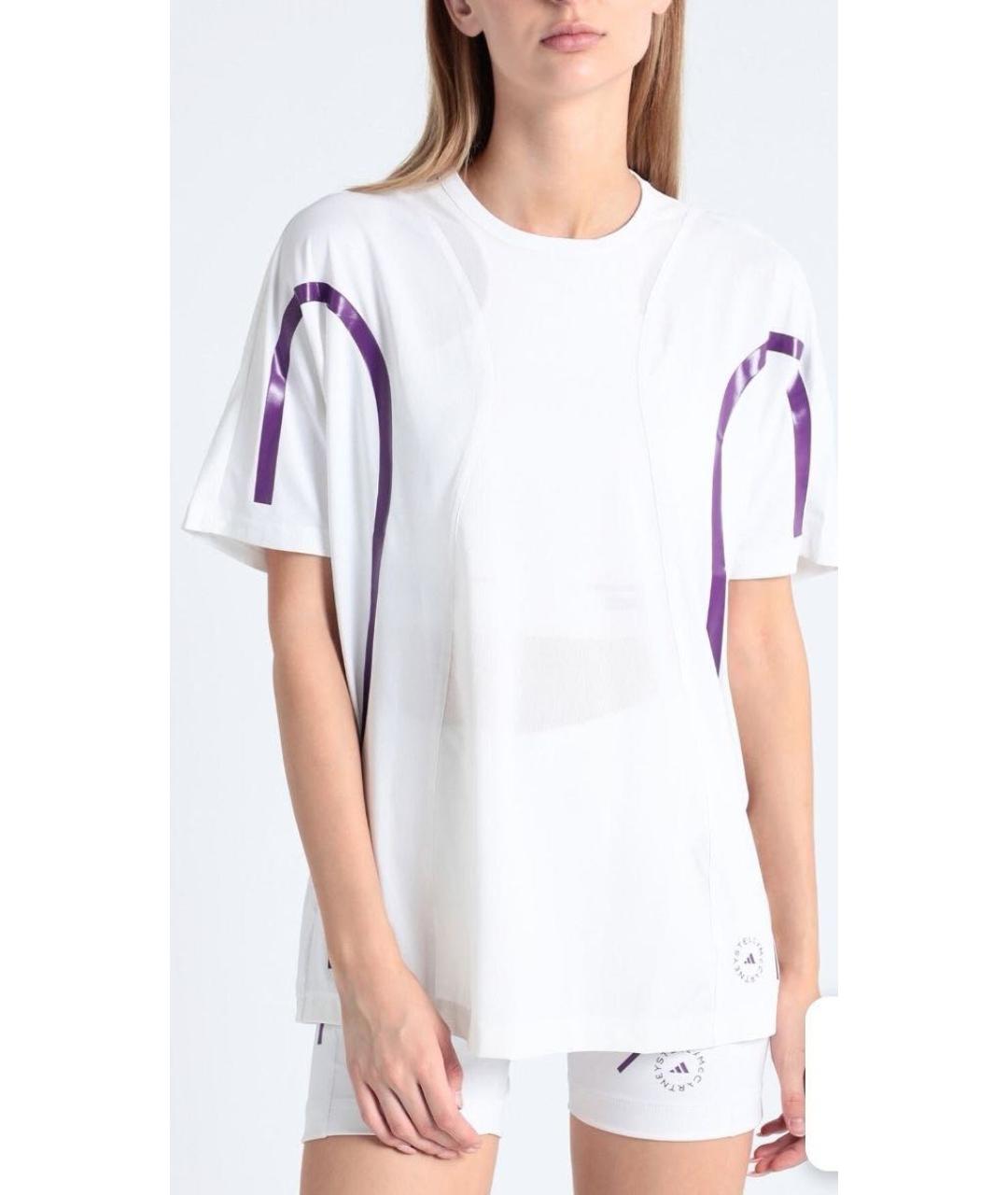 ADIDAS BY STELLA MCCARTNEY Белая полиэстеровая футболка, фото 2