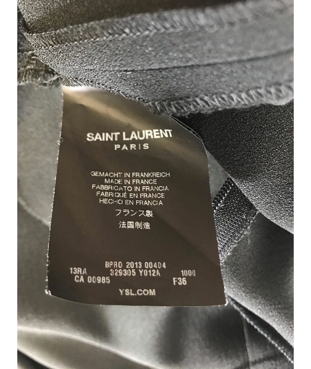 SAINT LAURENT Черное платье, фото 6
