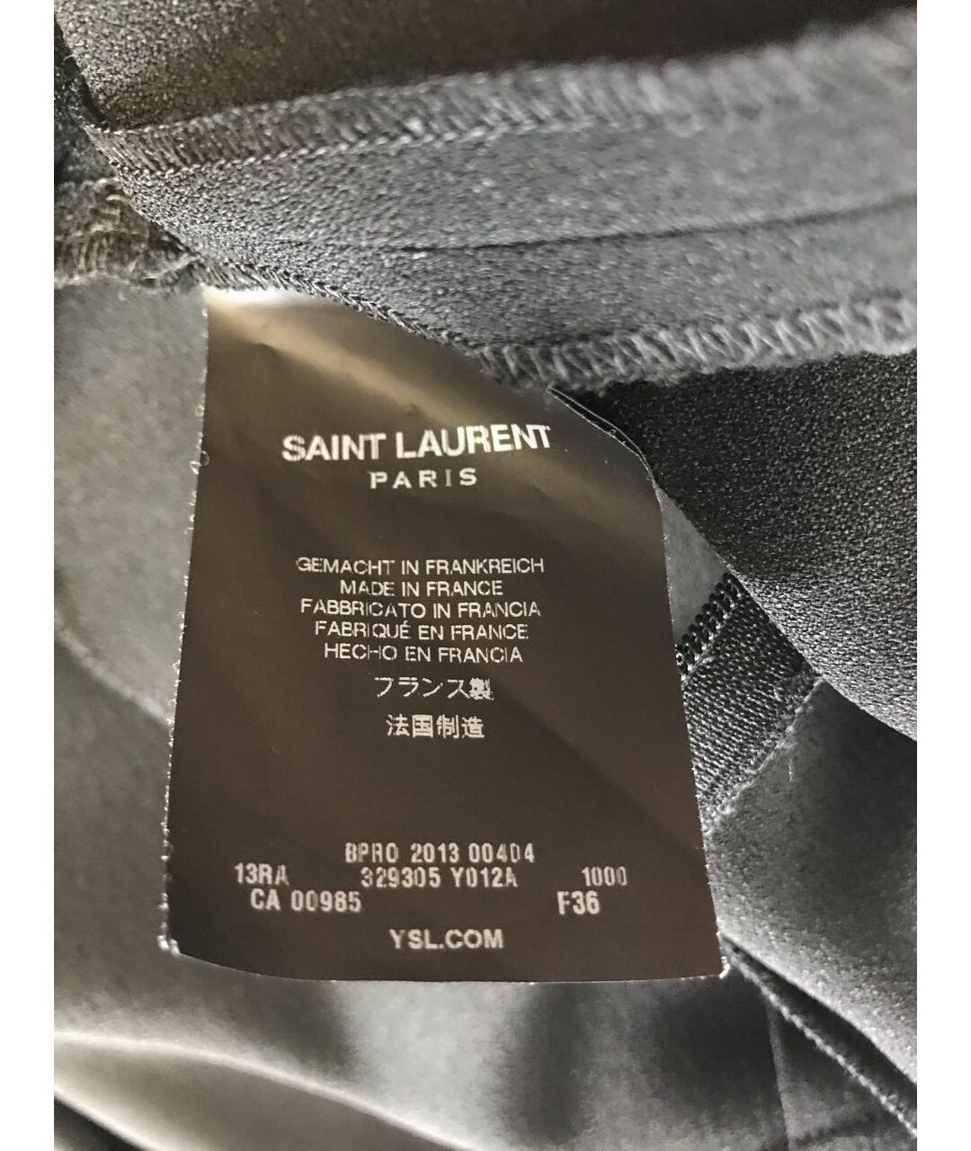 SAINT LAURENT Черное платье, фото 5