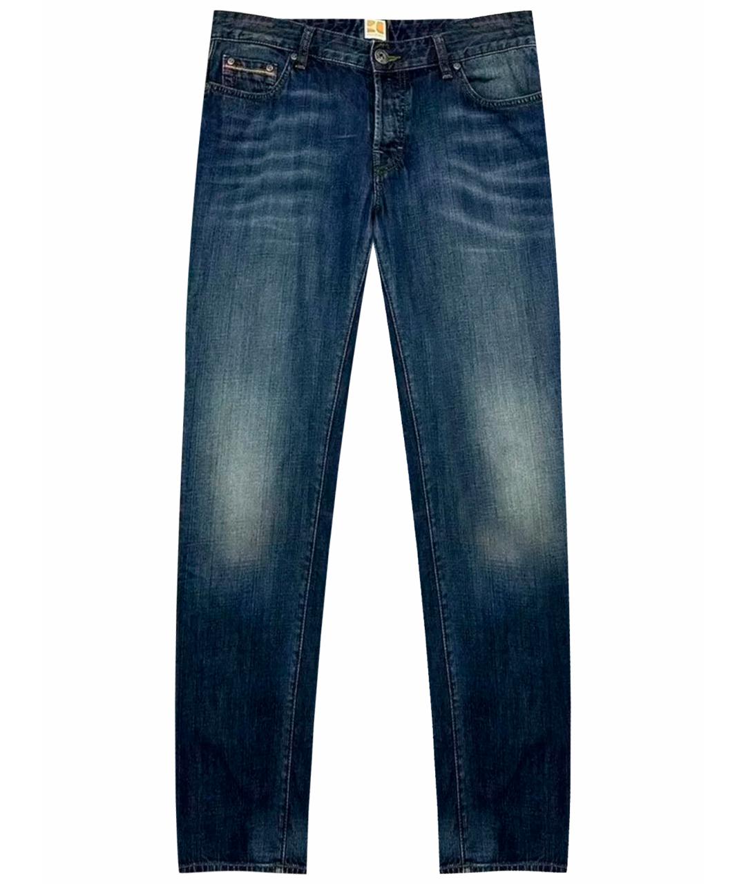 HUGO BOSS Синие хлопковые прямые джинсы, фото 1