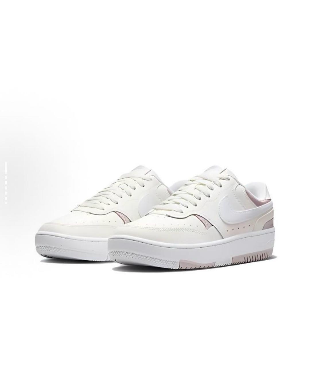 NIKE Белые кожаные кроссовки, фото 4