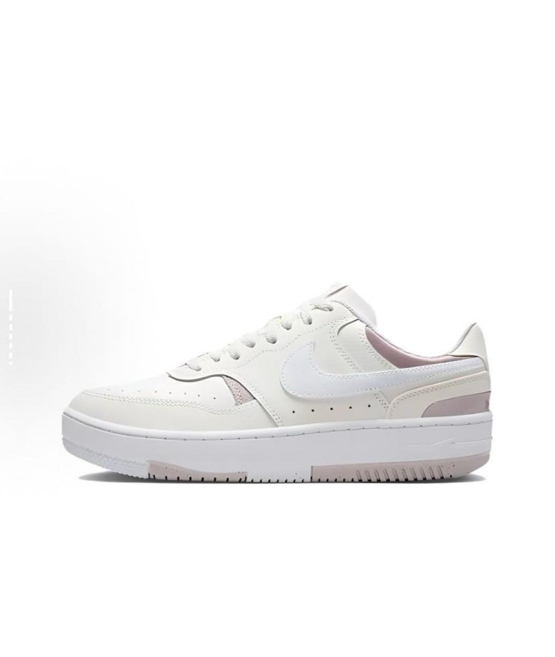 NIKE Белые кожаные кроссовки, фото 3