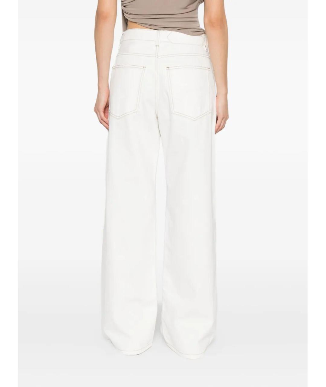 JACQUEMUS Белые хлопковые прямые джинсы, фото 3
