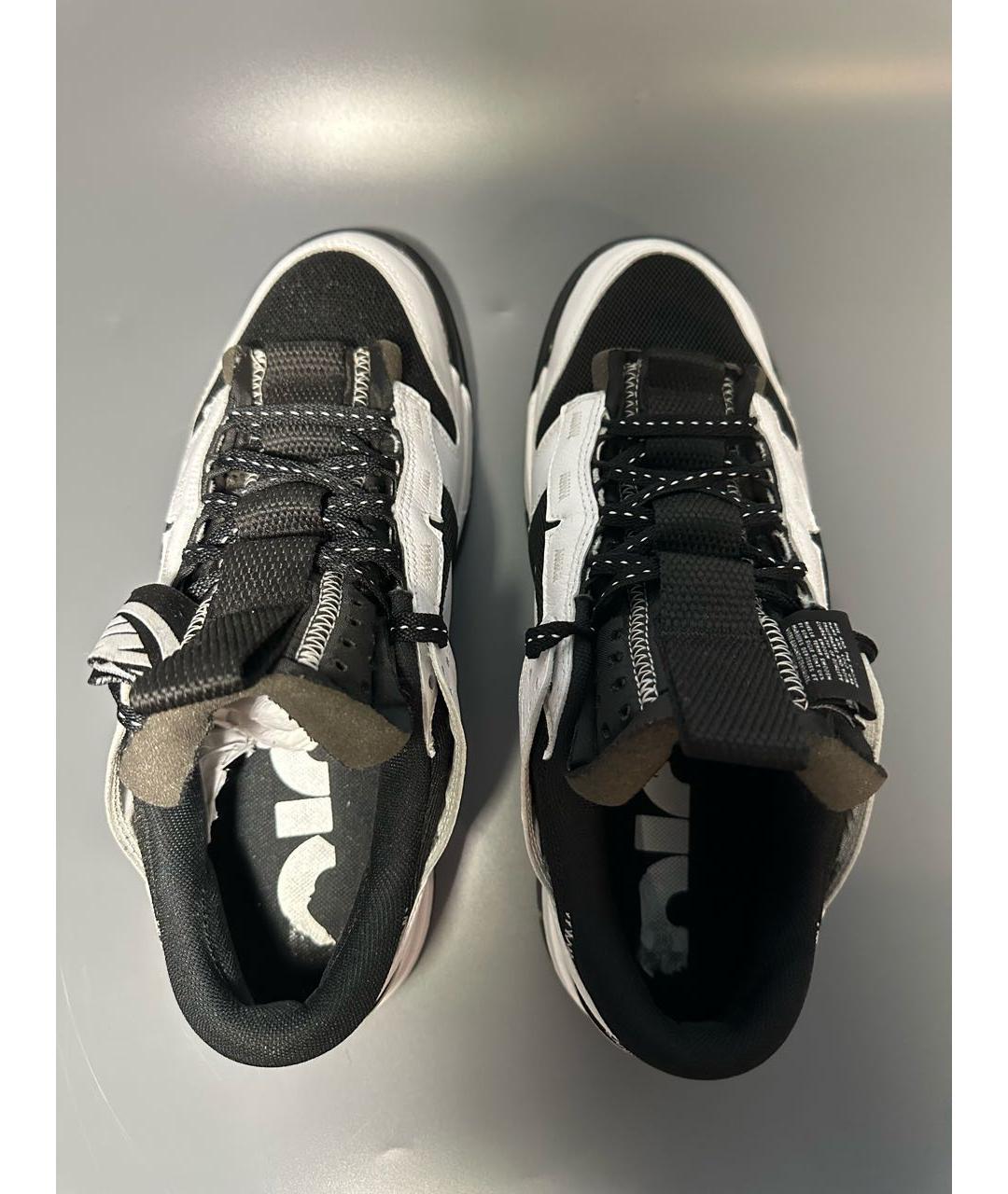 NIKE Черные кожаные низкие кроссовки / кеды, фото 3