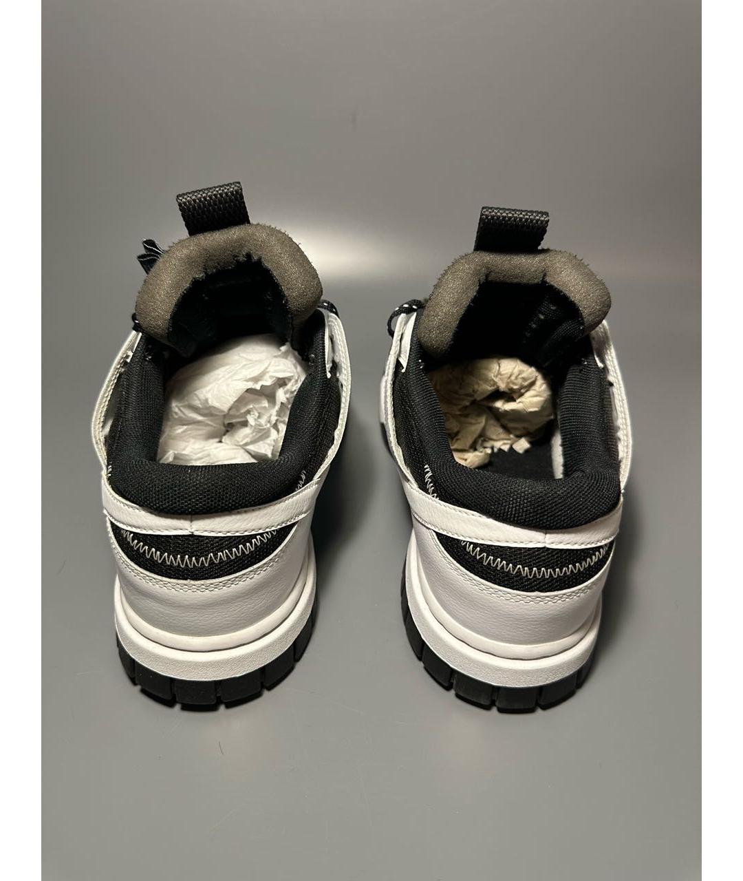 NIKE Черные кожаные низкие кроссовки / кеды, фото 4