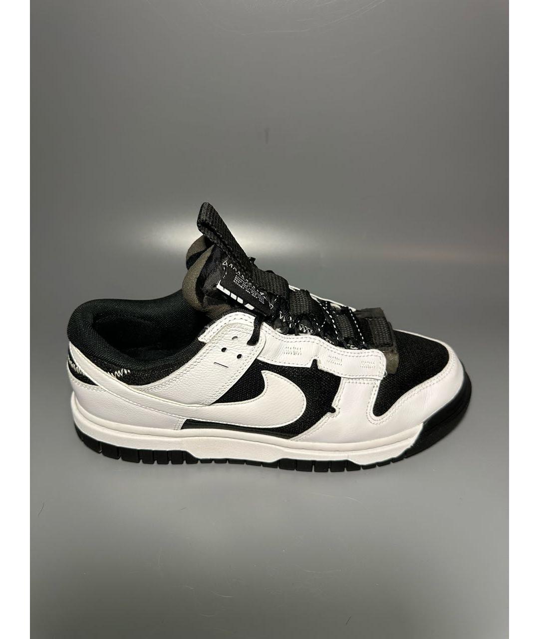 NIKE Черные кожаные низкие кроссовки / кеды, фото 9