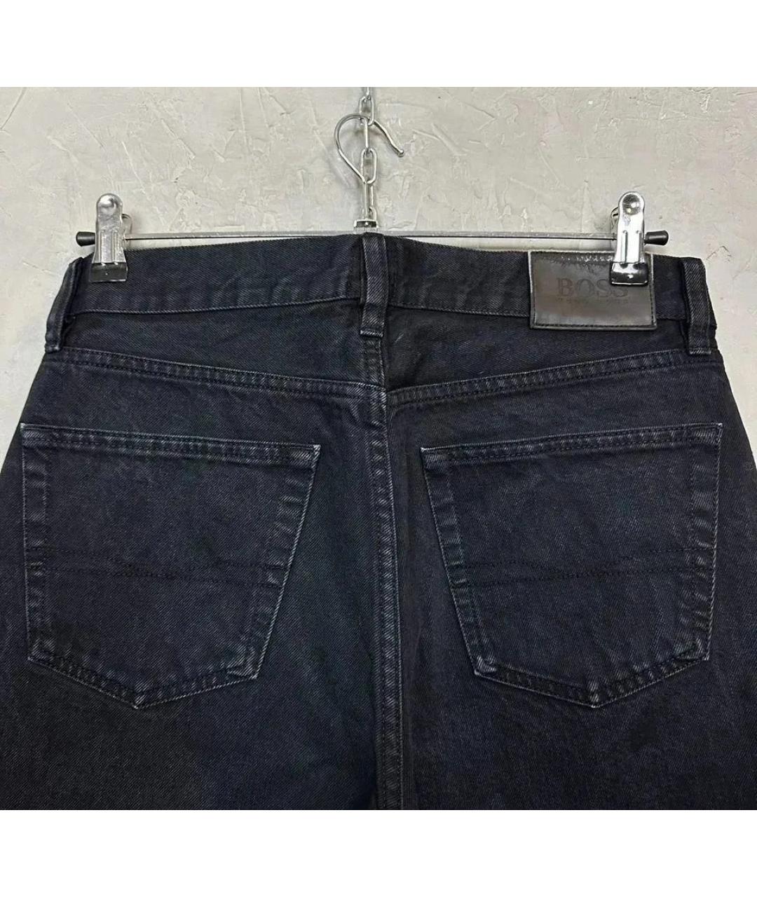 HUGO BOSS Черные хлопковые джинсы, фото 3