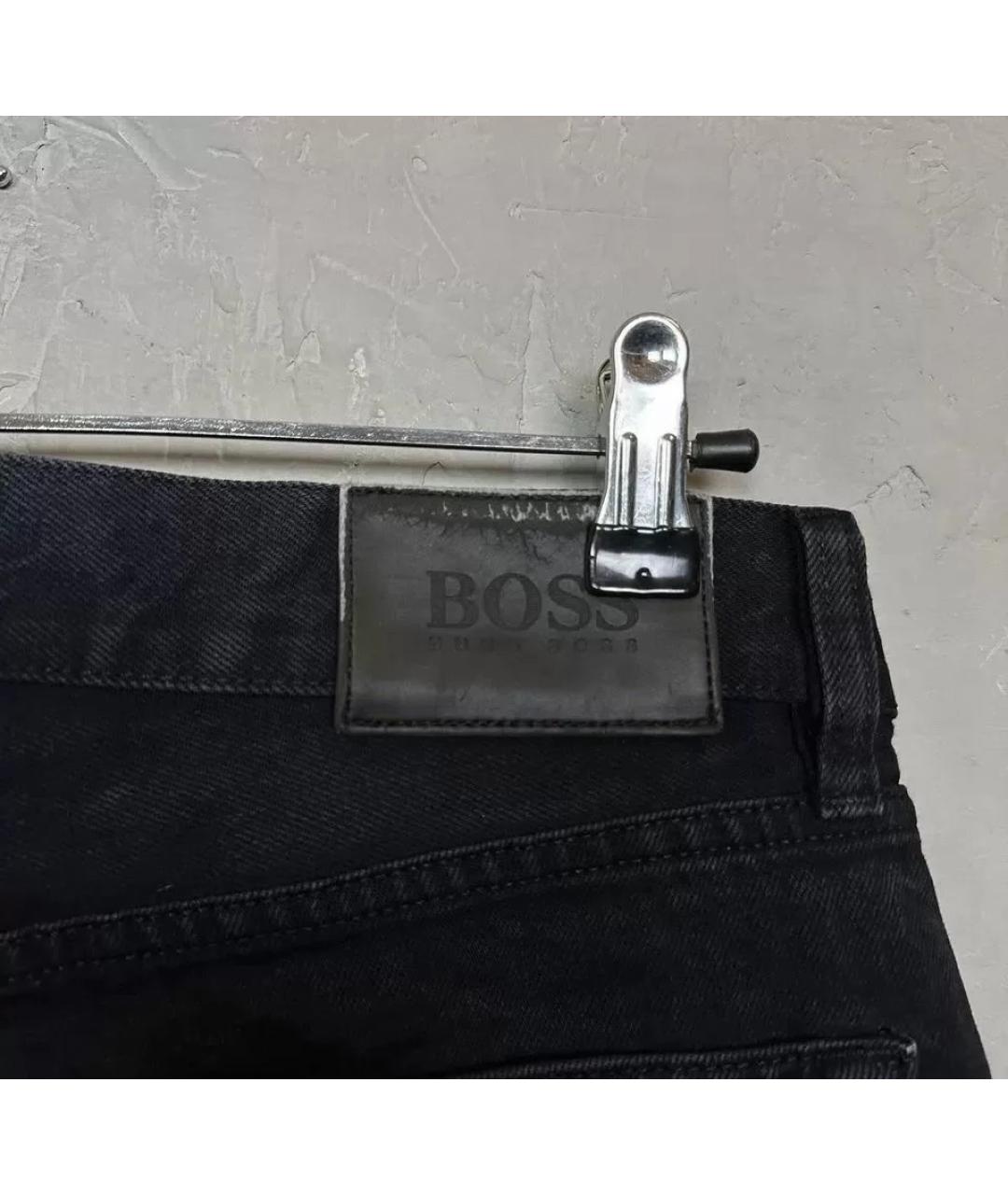 HUGO BOSS Черные хлопковые джинсы, фото 4