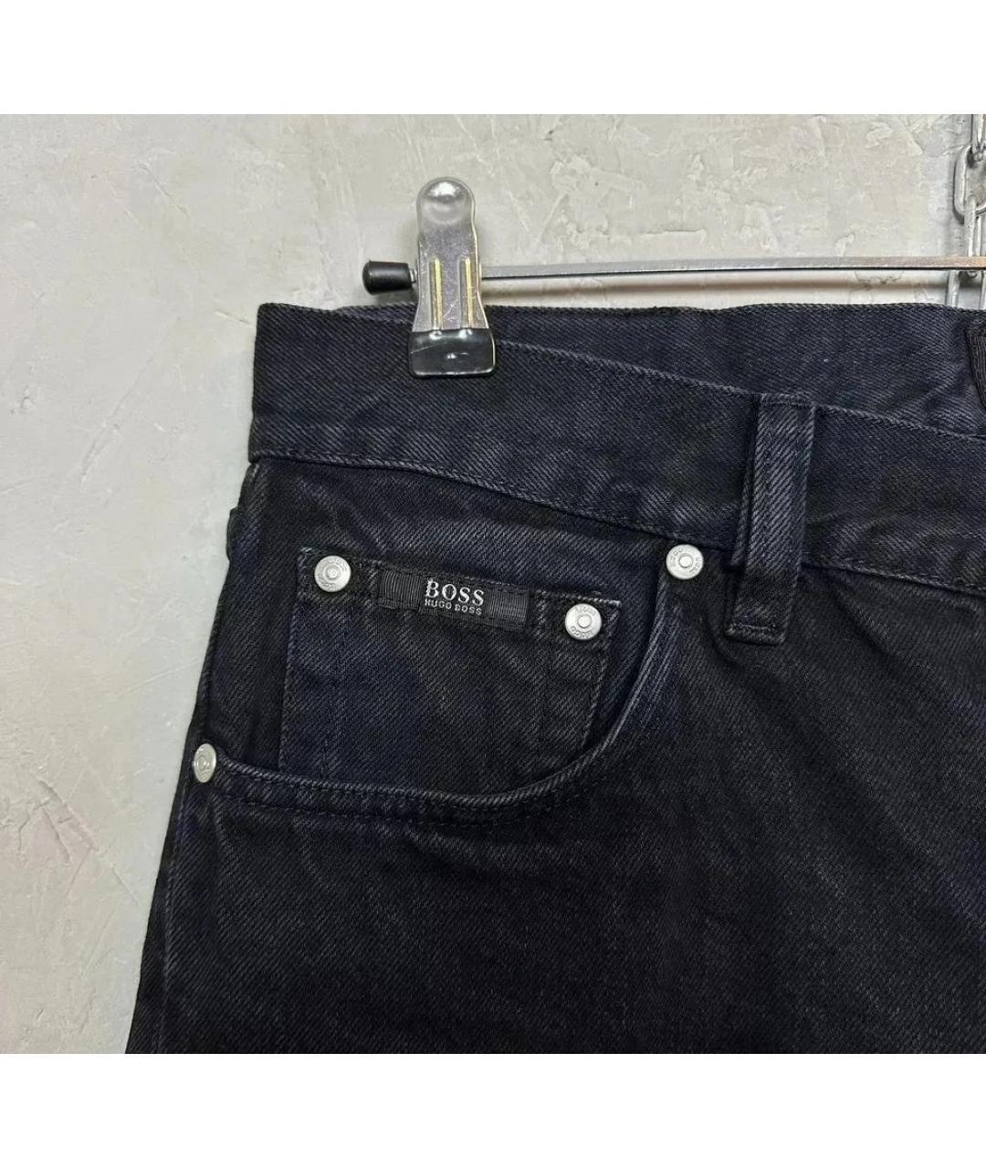 HUGO BOSS Черные хлопковые джинсы, фото 6
