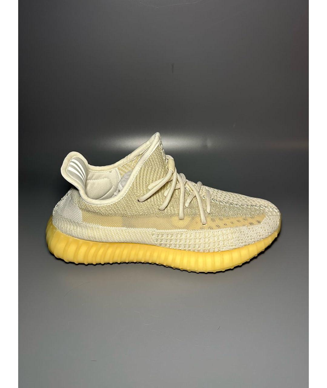 ADIDAS YEEZY Белые синтетические низкие кроссовки / кеды, фото 9