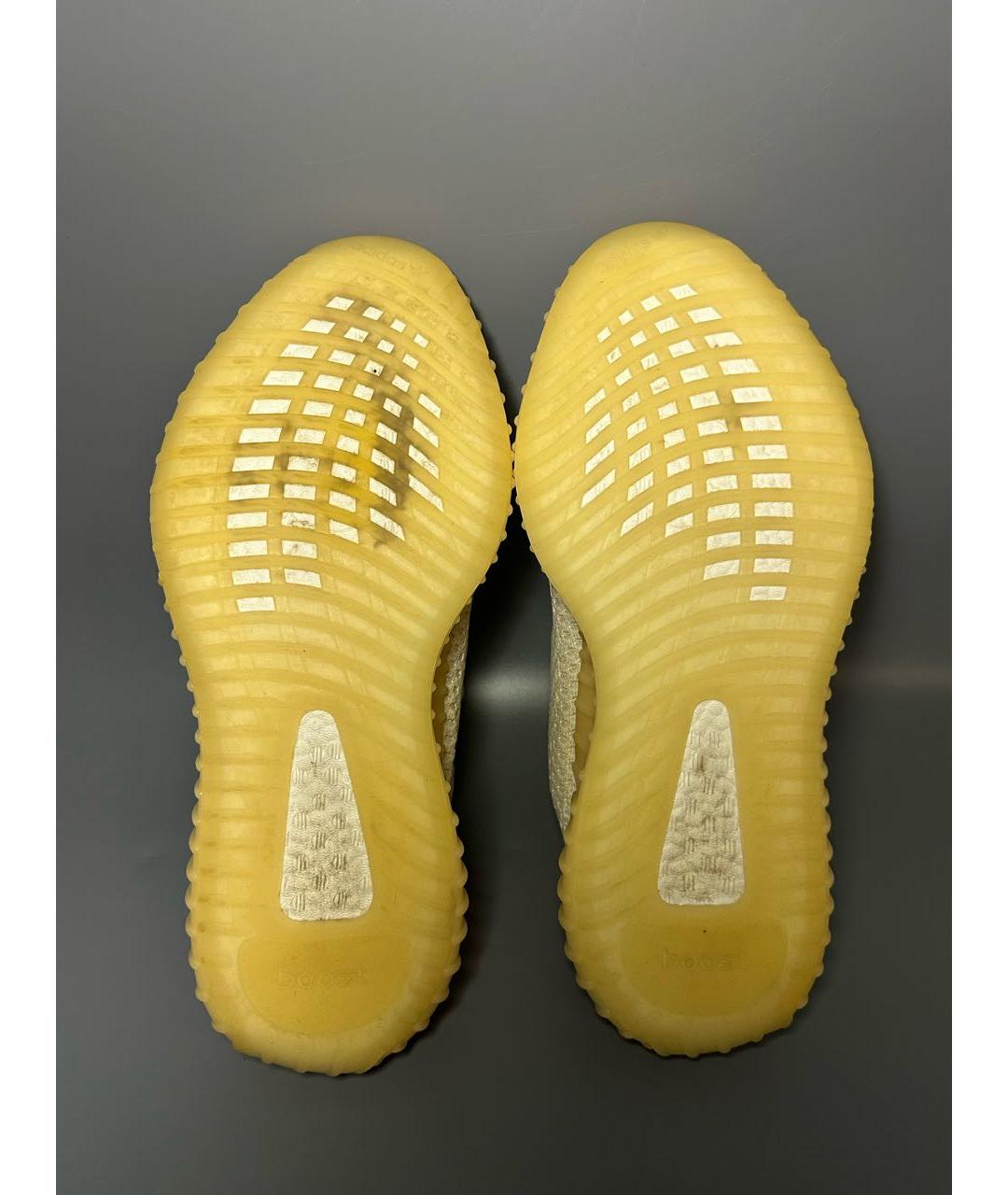 ADIDAS YEEZY Белые синтетические низкие кроссовки / кеды, фото 7