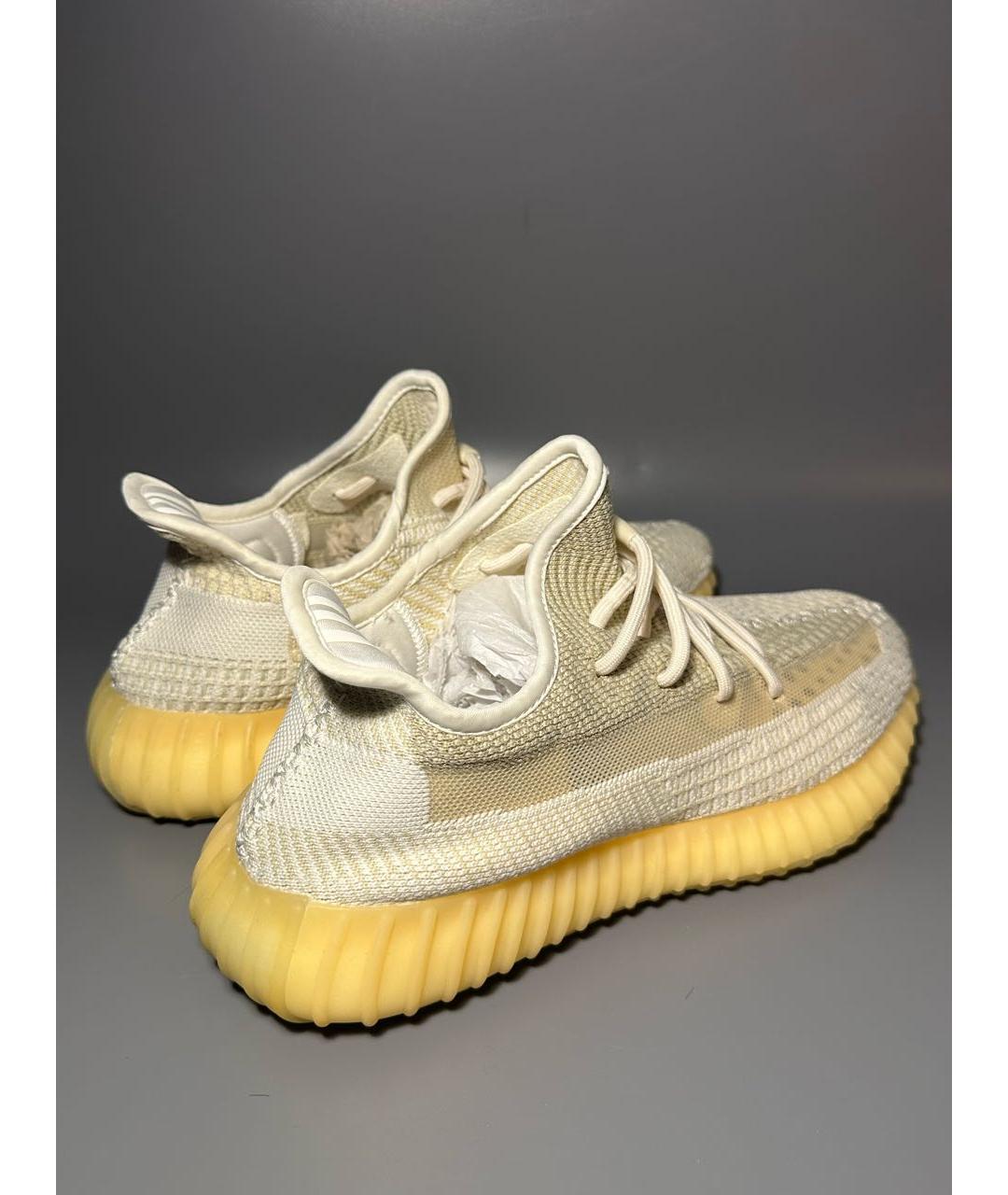 ADIDAS YEEZY Белые синтетические низкие кроссовки / кеды, фото 6