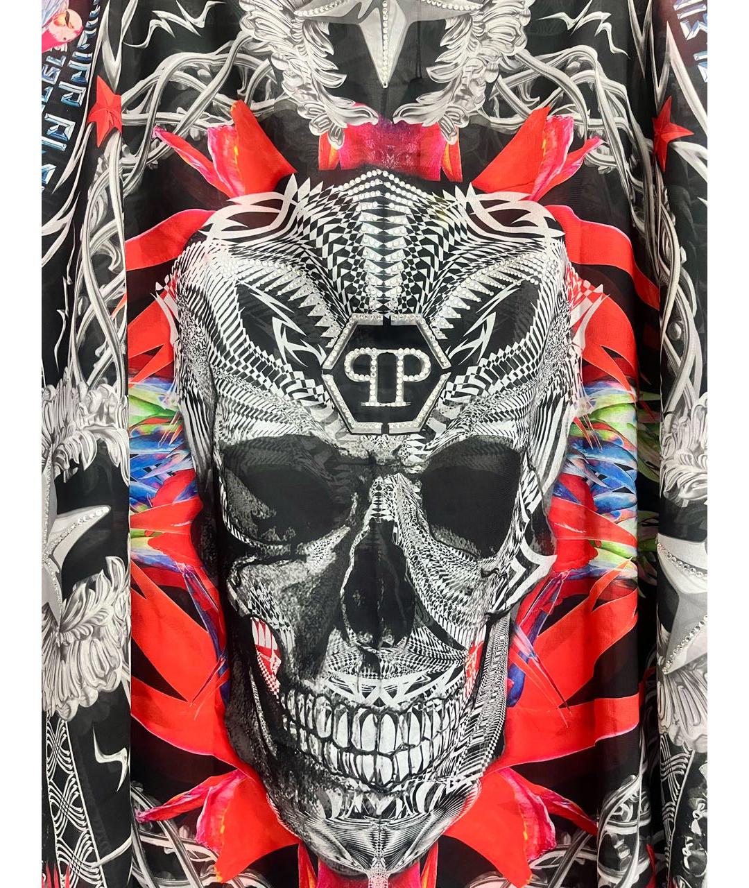 PHILIPP PLEIN Мульти полиэстеровая туника, фото 2