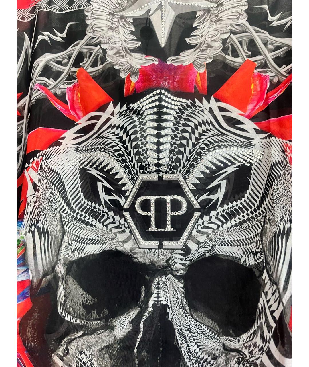 PHILIPP PLEIN Мульти полиэстеровая туника, фото 3