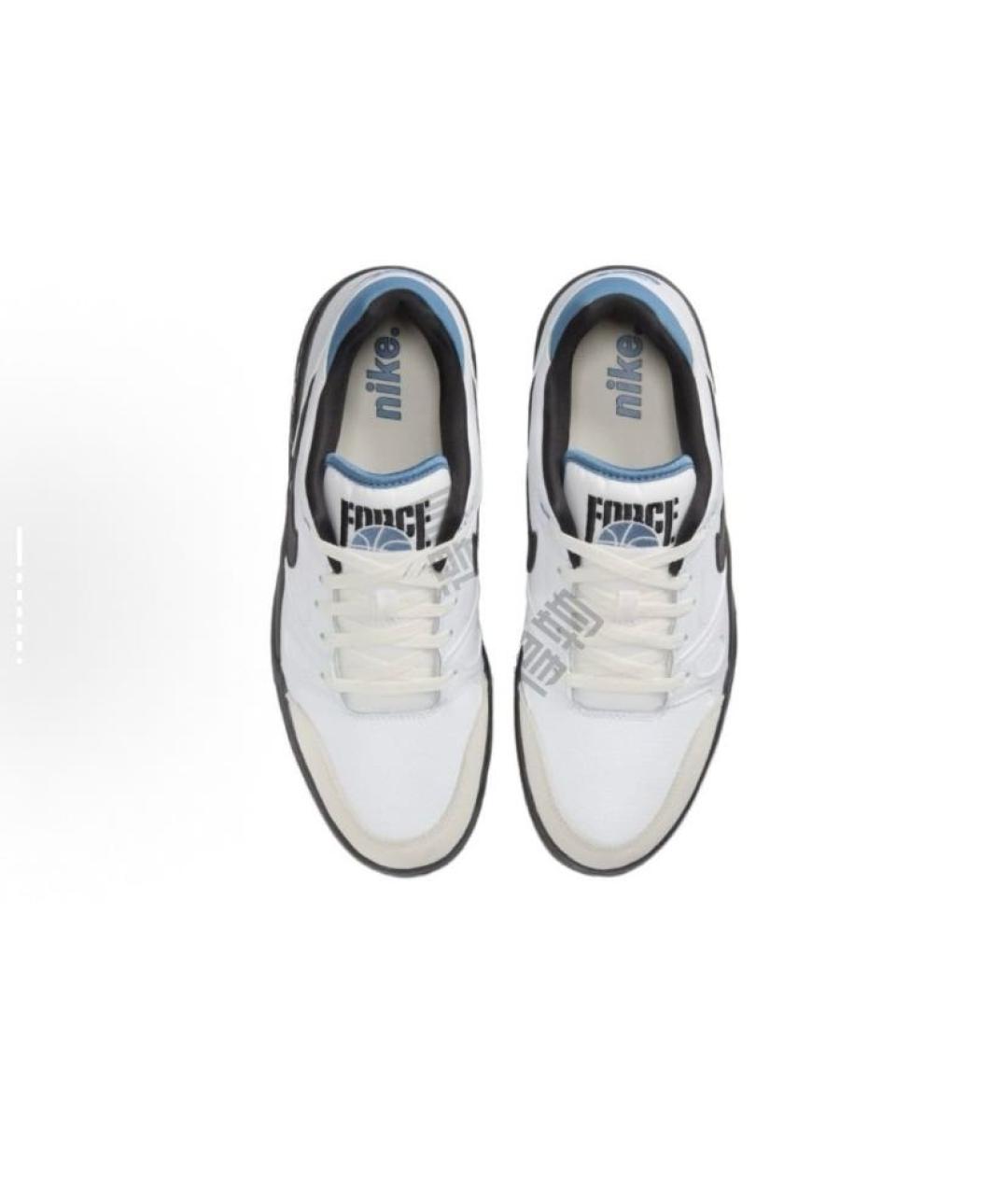 NIKE Белые кожаные кроссовки, фото 4