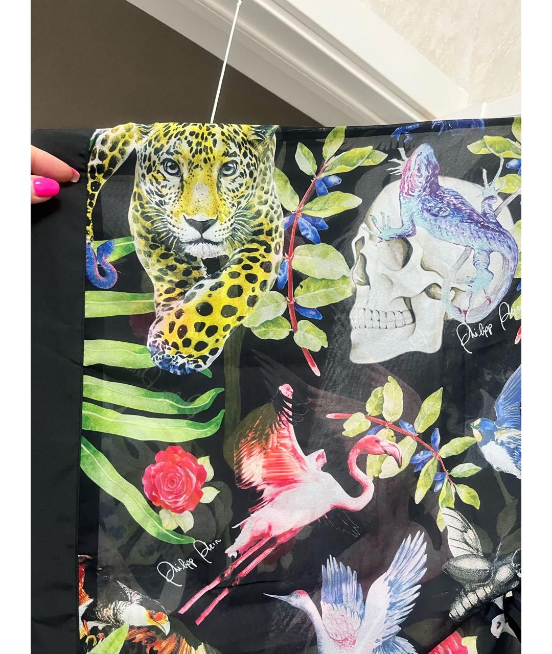 PHILIPP PLEIN Мульти полиэстеровая туника, фото 5