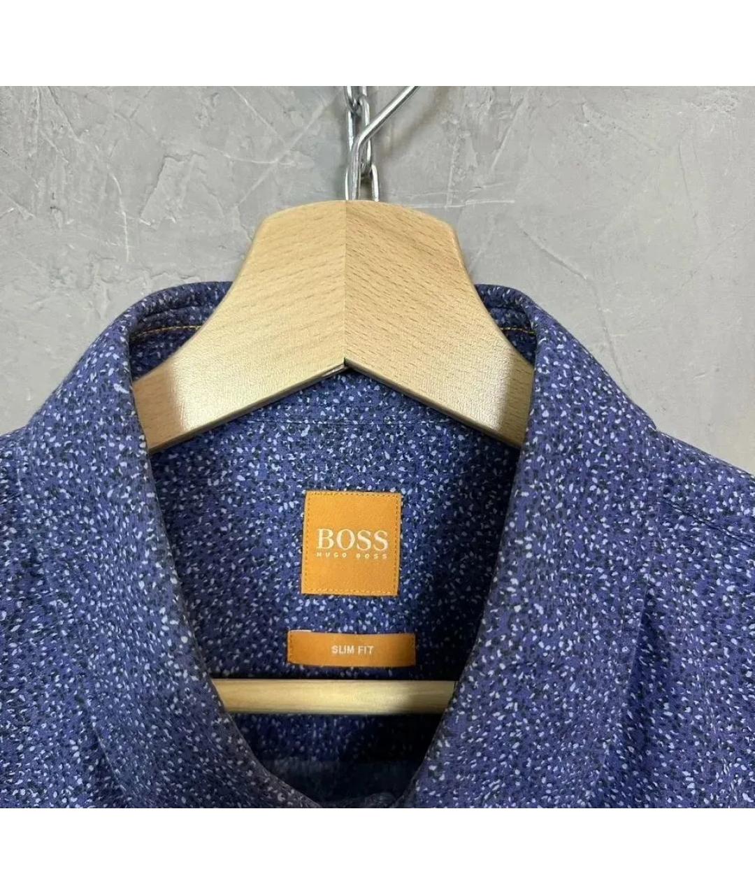 HUGO BOSS Синяя кэжуал рубашка, фото 5