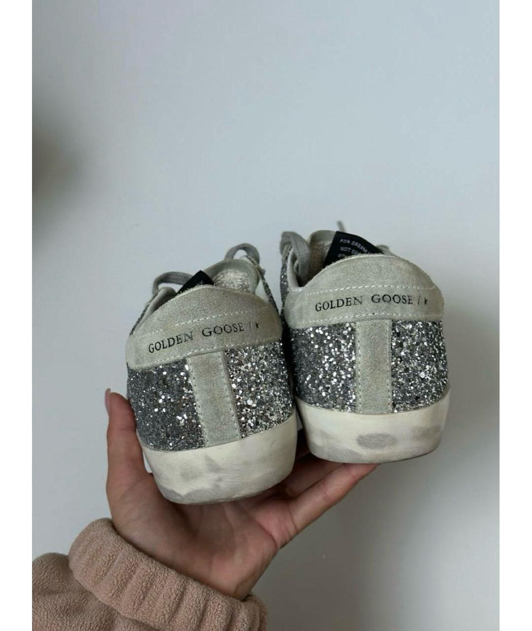 GOLDEN GOOSE DELUXE BRAND Серебряные кеды, фото 4