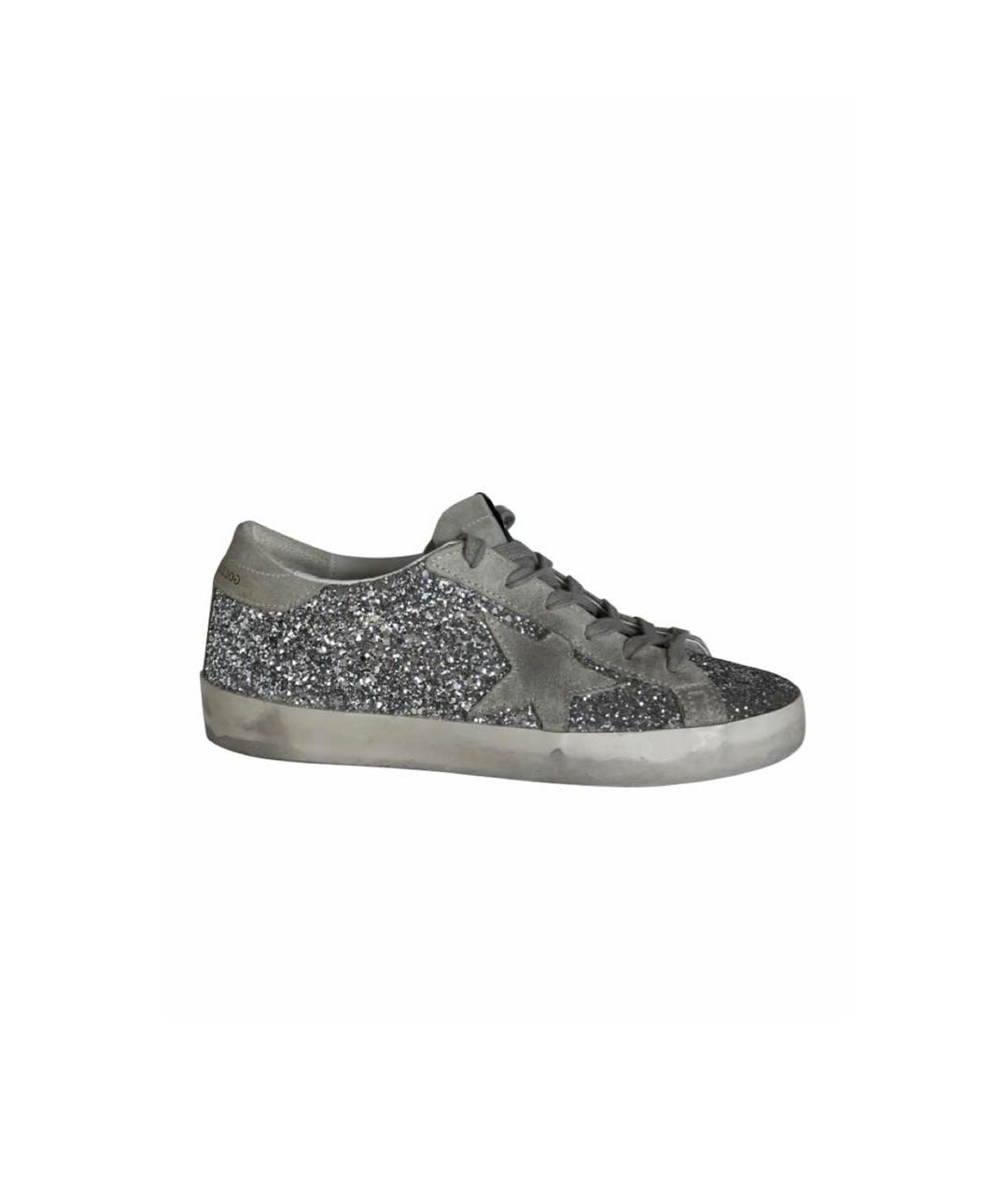 GOLDEN GOOSE DELUXE BRAND Серебряные кеды, фото 1