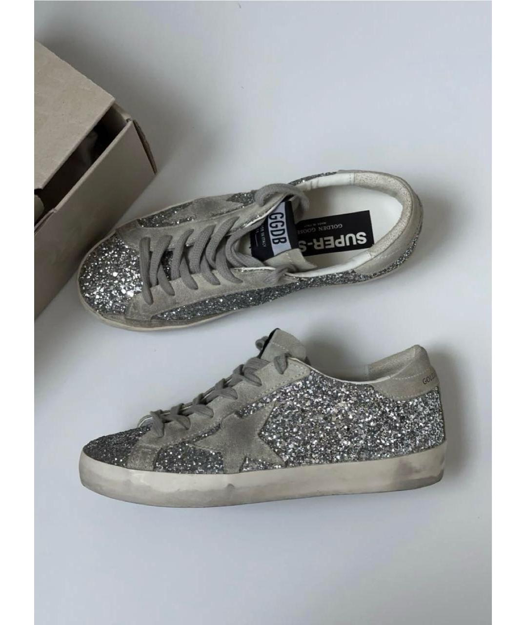 GOLDEN GOOSE DELUXE BRAND Серебряные кеды, фото 3