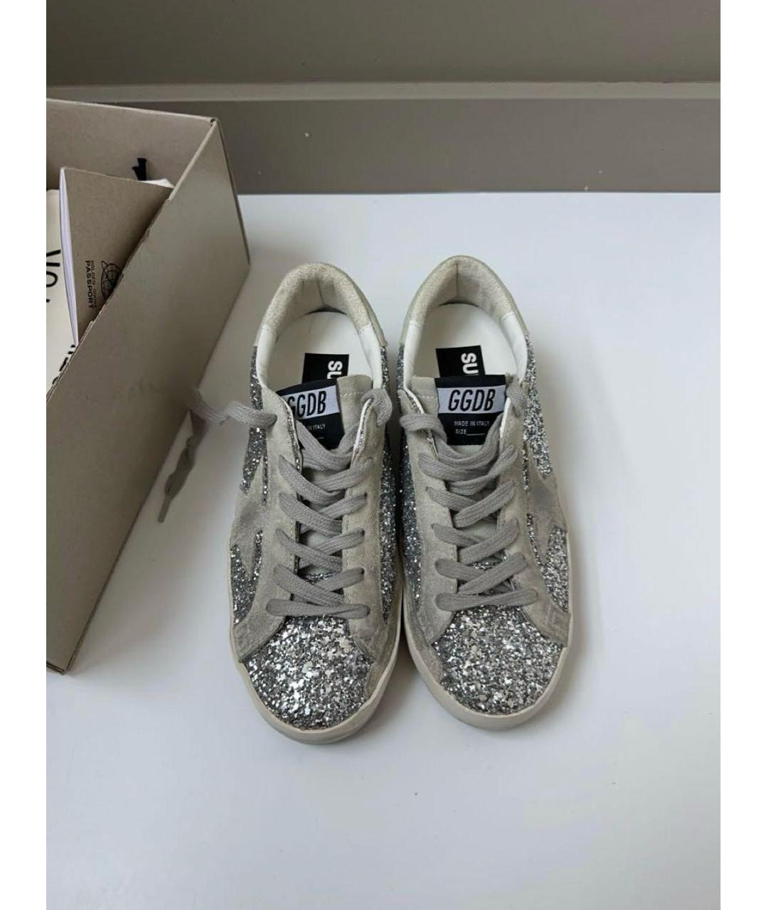 GOLDEN GOOSE DELUXE BRAND Серебряные кеды, фото 2