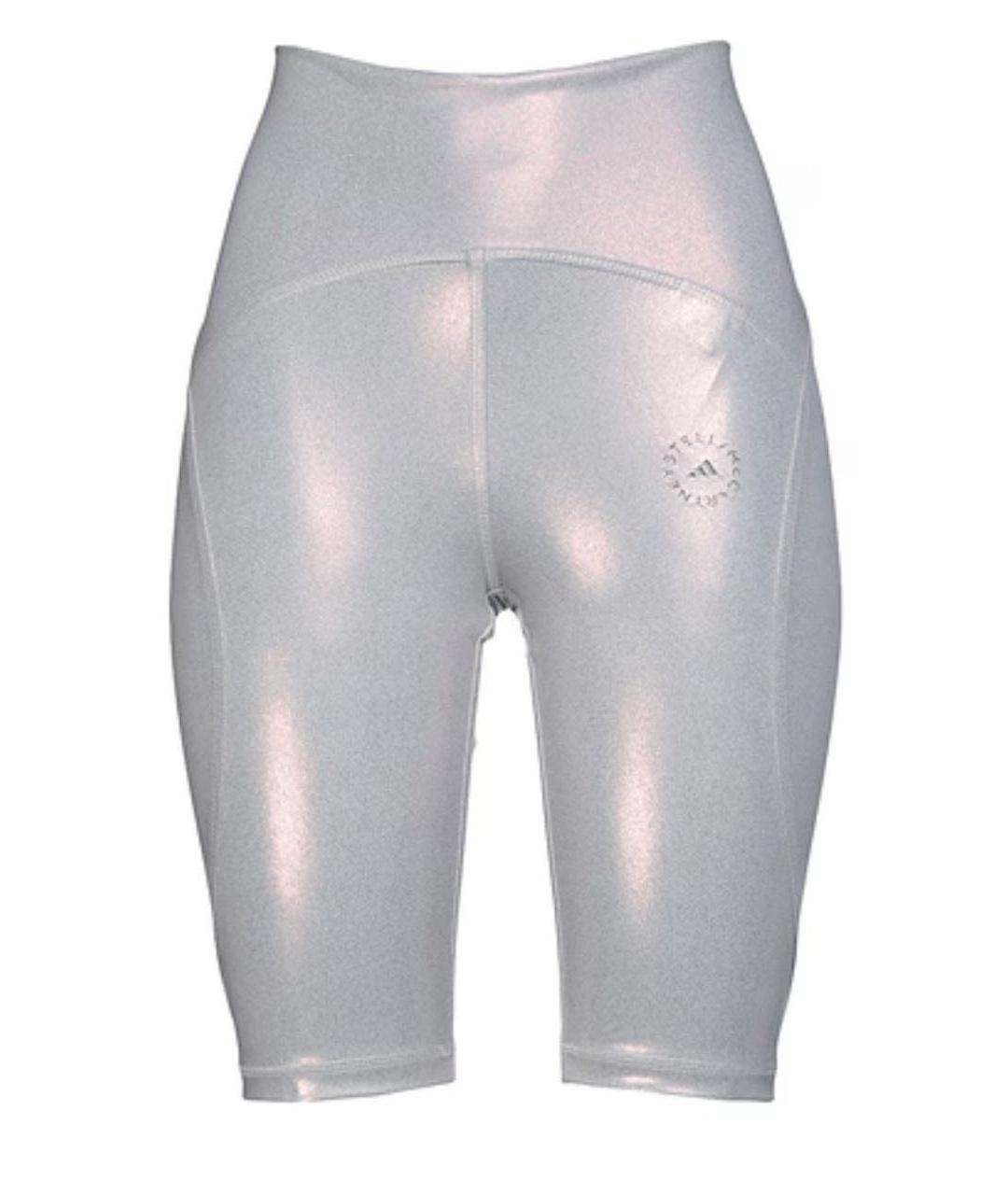 ADIDAS BY STELLA MCCARTNEY Серебряные полиэстеровые леггинсы и велосипедки, фото 1