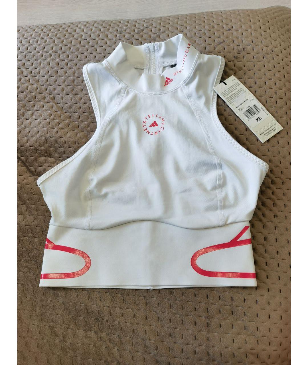 ADIDAS BY STELLA MCCARTNEY Белая полиэстеровая майка, фото 3