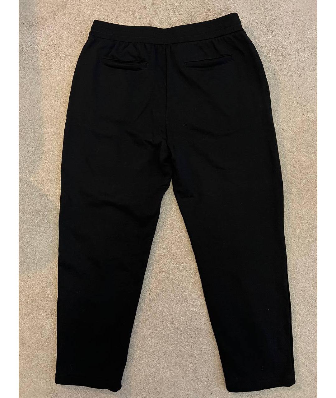 ARMANI EXCHANGE Черные хлопковые повседневные брюки, фото 2
