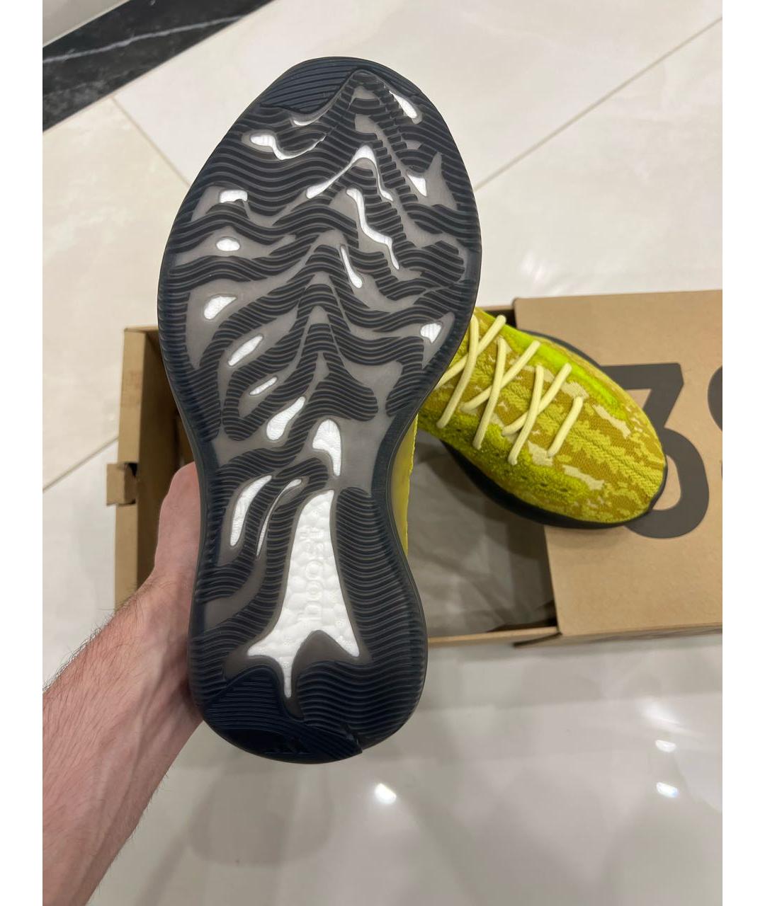 ADIDAS YEEZY Зеленые низкие кроссовки / кеды, фото 3