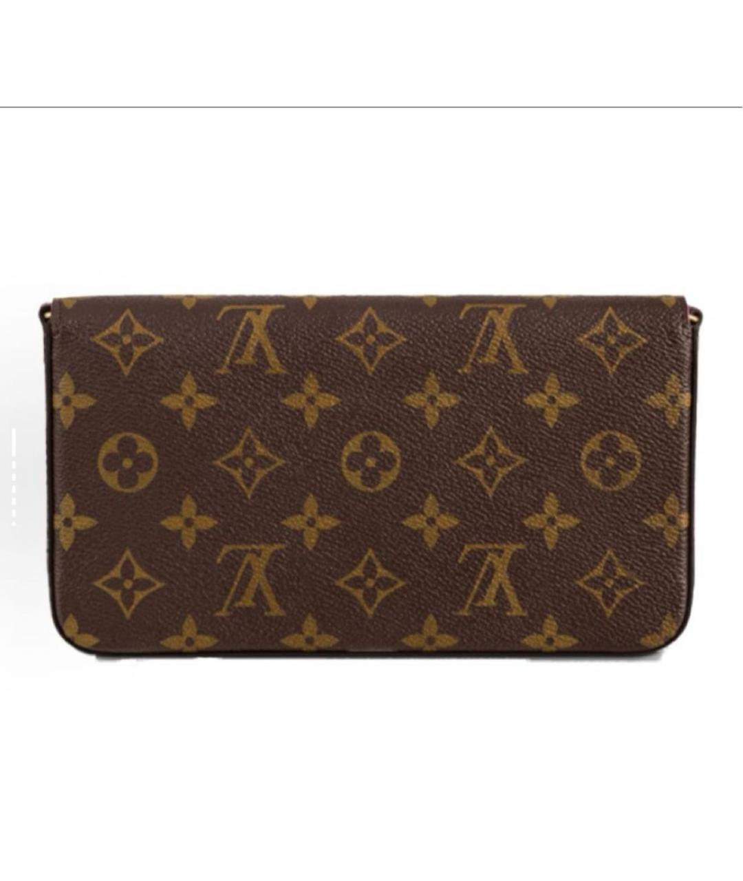 LOUIS VUITTON Коричневая кожаная сумка с короткими ручками, фото 4