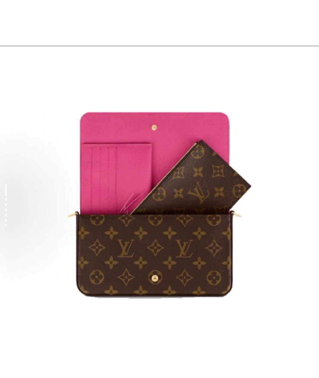 LOUIS VUITTON Коричневая кожаная сумка с короткими ручками, фото 5