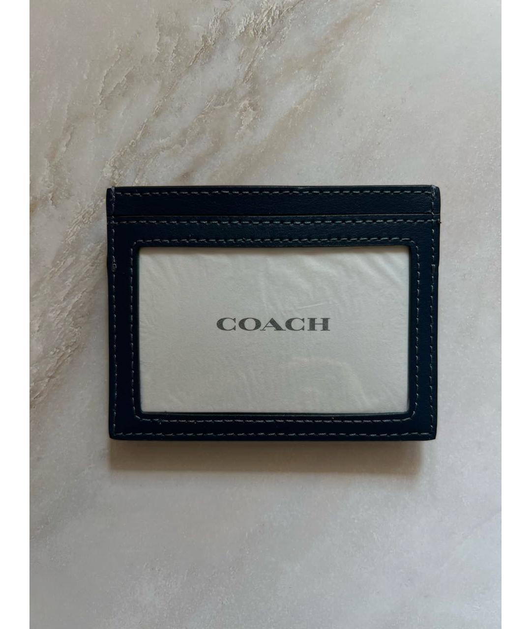 COACH Темно-синий кардхолдер, фото 4