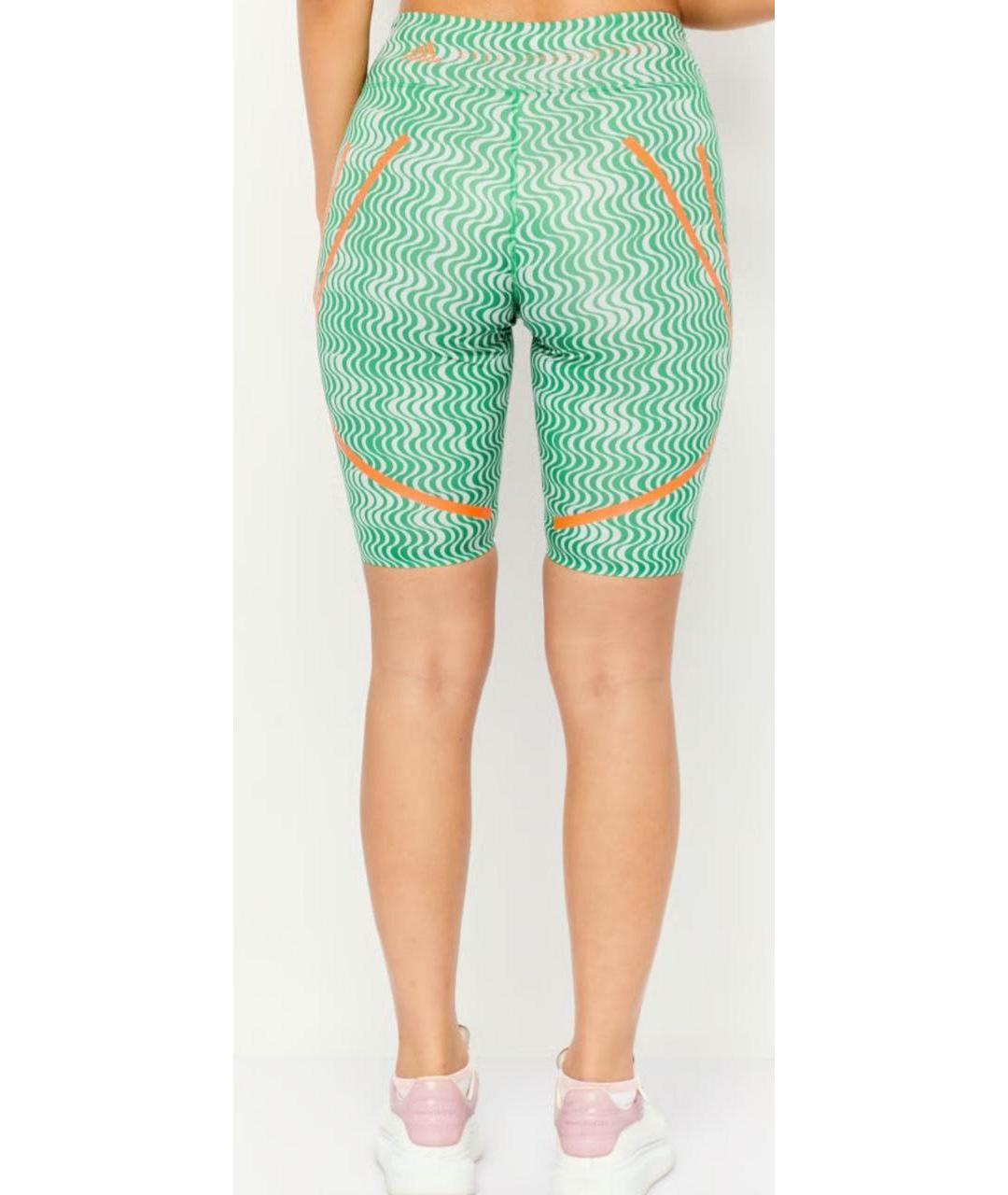 ADIDAS BY STELLA MCCARTNEY Зеленые полиэстеровые леггинсы и велосипедки, фото 3