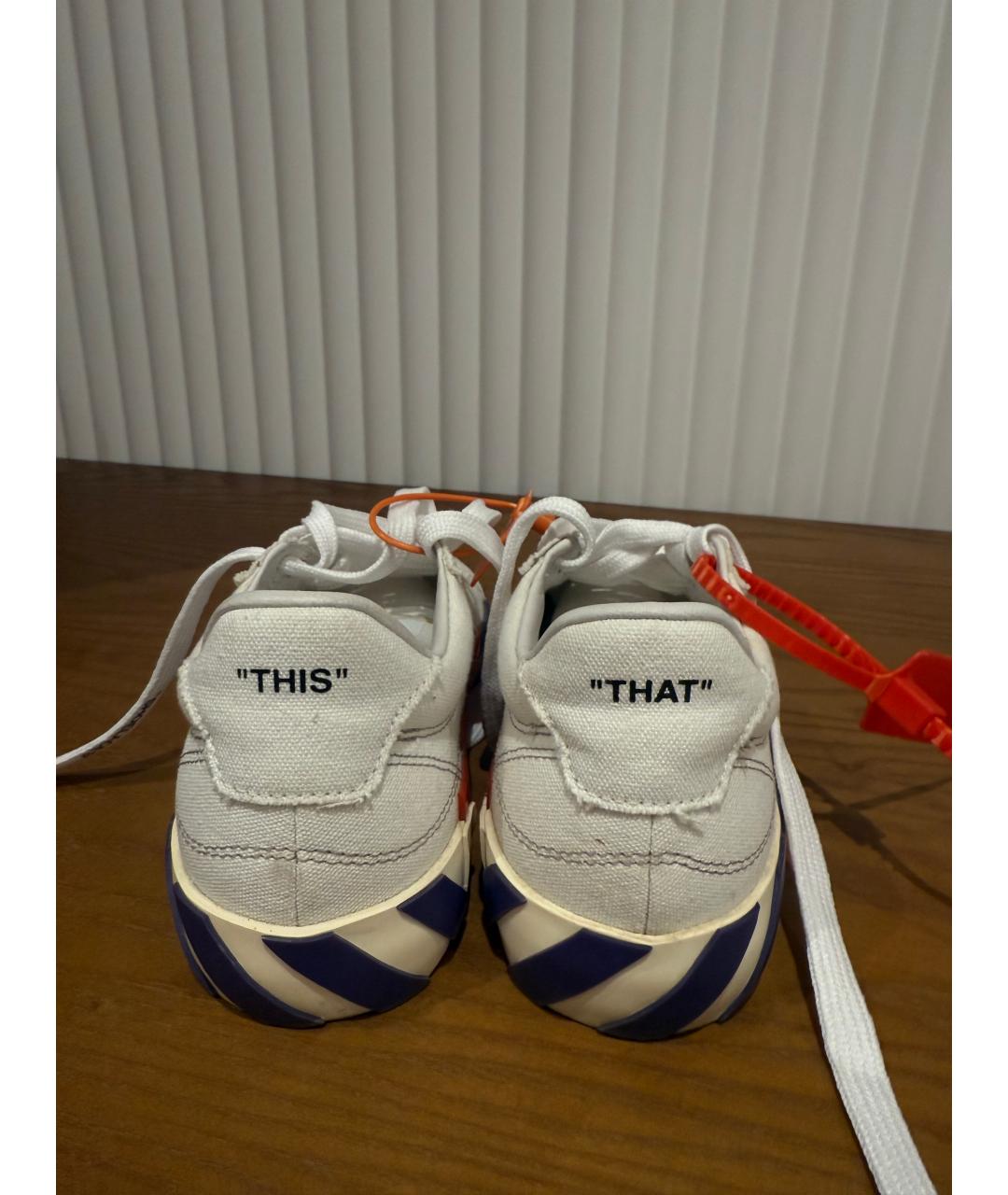 OFF-WHITE Белые кеды, фото 2